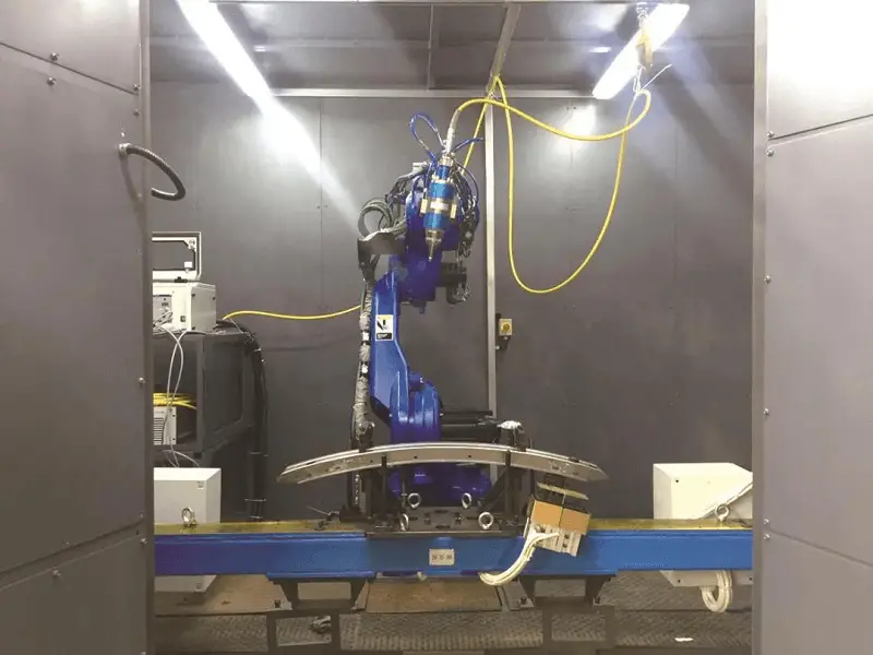 Laser cutting robot workstation