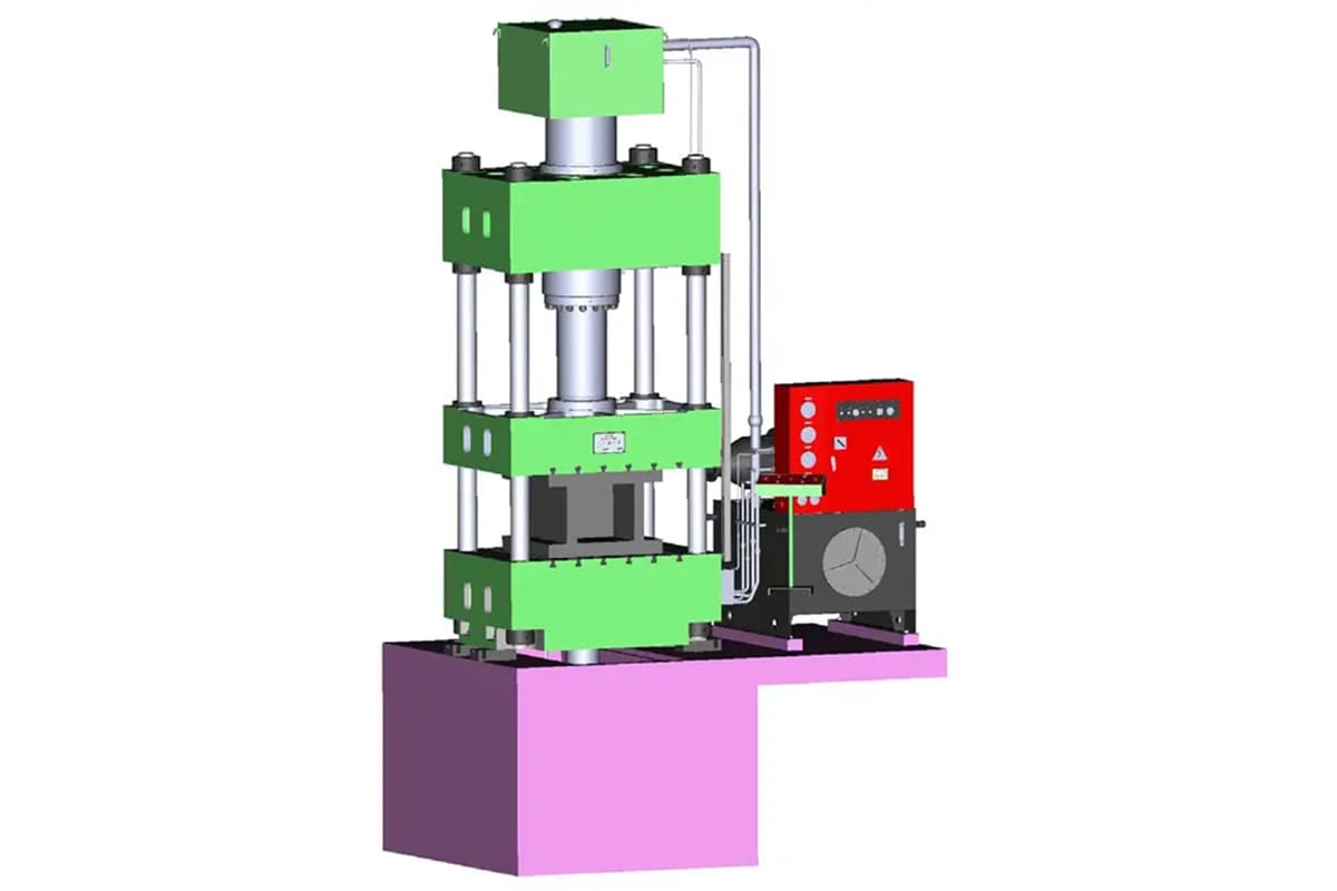 Máquina de prensagem hidráulica